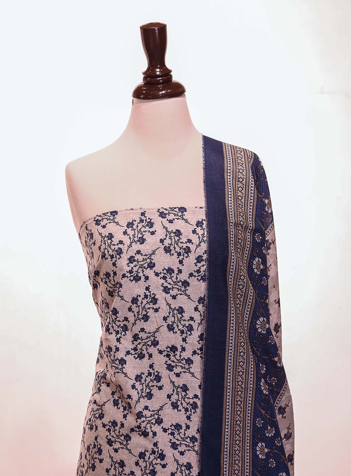 Bin Saeed Printed Khaddar Suits Unstitched 3 Piece - BS25K ALL14 Bin Saeed Printed Khaddar Suits Unstitched 3 Piece - BS25K ALL14