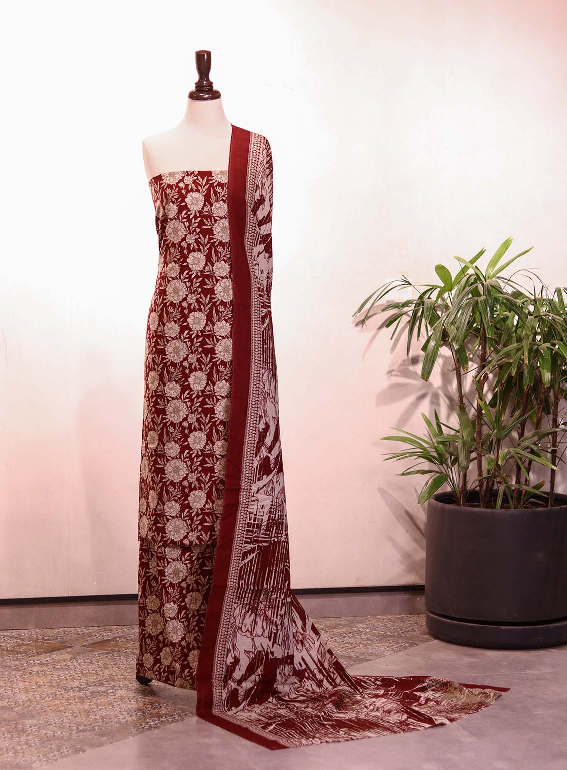 Bin Saeed Printed Khaddar Suits Unstitched 3 Piece - BS25K ALL15 Bin Saeed Printed Khaddar Suits Unstitched 3 Piece - BS25K ALL15