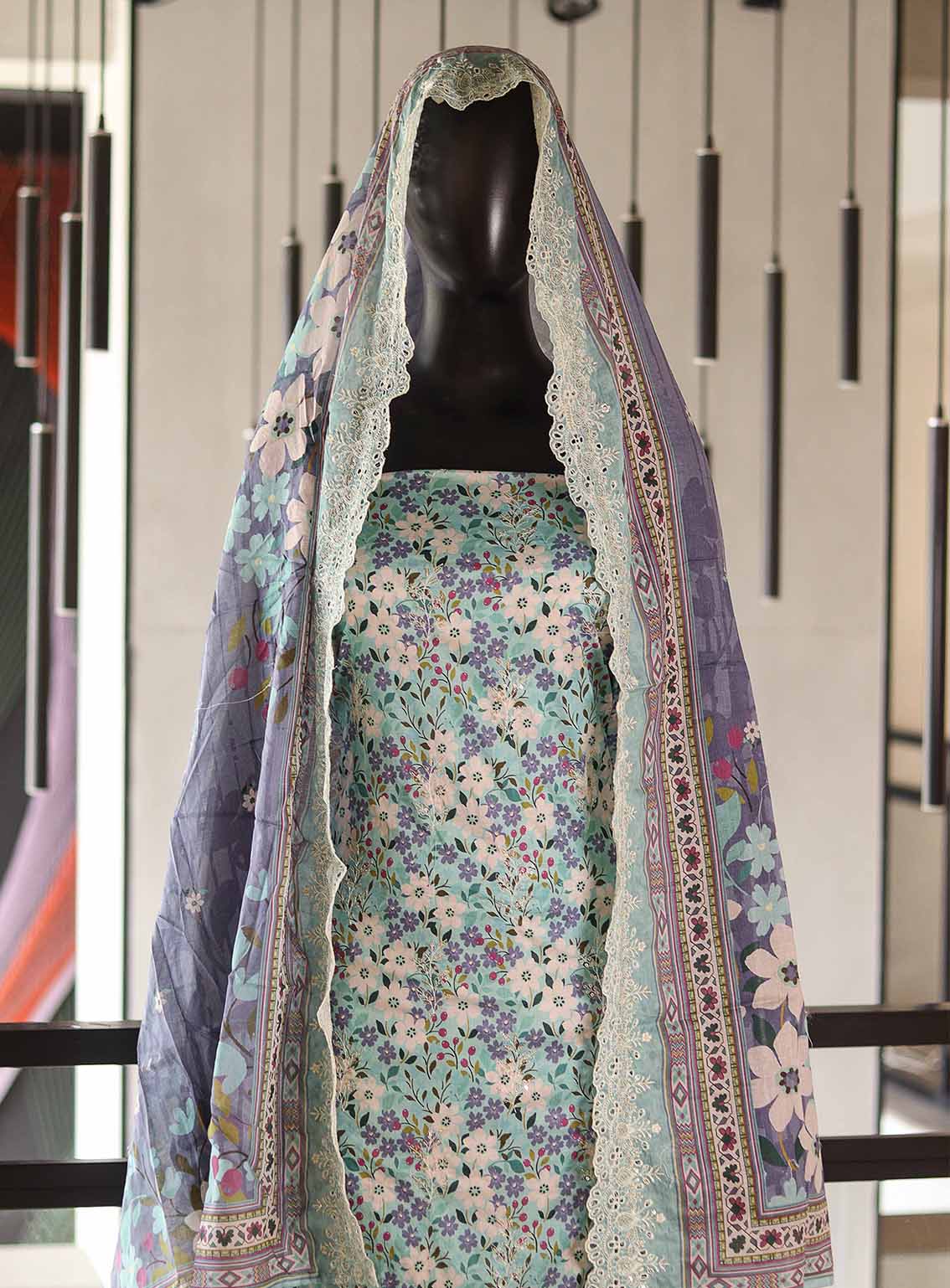Bin Saeed Embroidered Lawn Suits Unstitched 3 Piece - BS25EC 197 Bin Saeed Embroidered Lawn Suits Unstitched 3 Piece - BS25EC 197