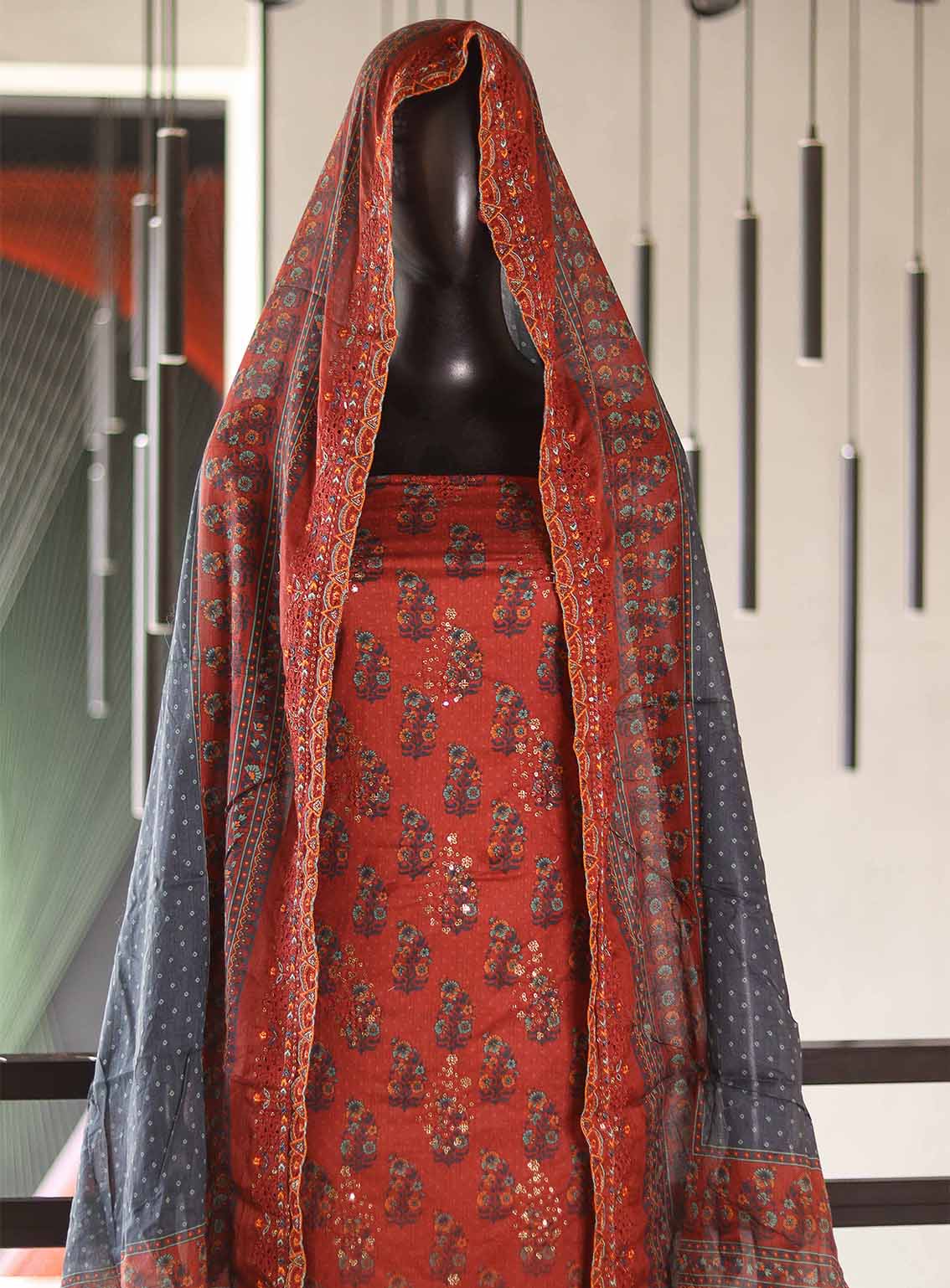 Bin Saeed Embroidered Lawn Suits Unstitched 3 Piece - BS25EC 40 Bin Saeed Embroidered Lawn Suits Unstitched 3 Piece - BS25EC 40