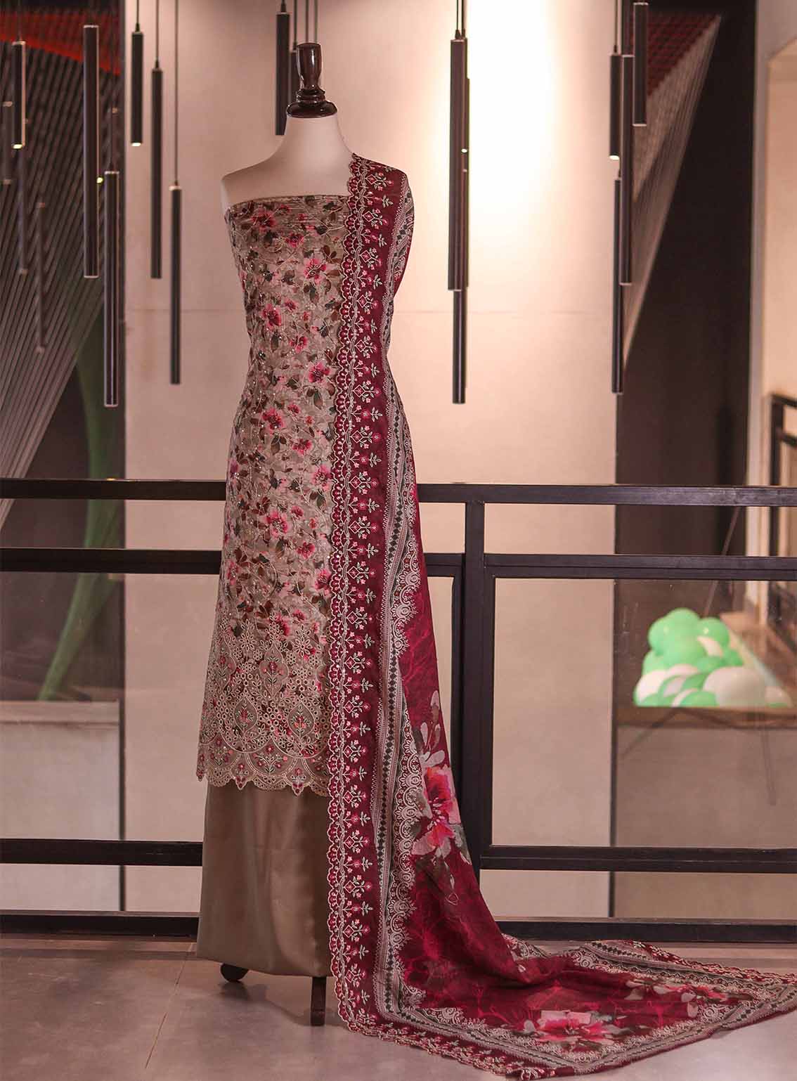 Bin Saeed Digital Embroidered Lawn 3 Piece Unstitched Suit BS26DEL D-564 Bin Saeed Digital Embroidered Lawn 3 Piece Unstitched Suit BS26DEL D-564