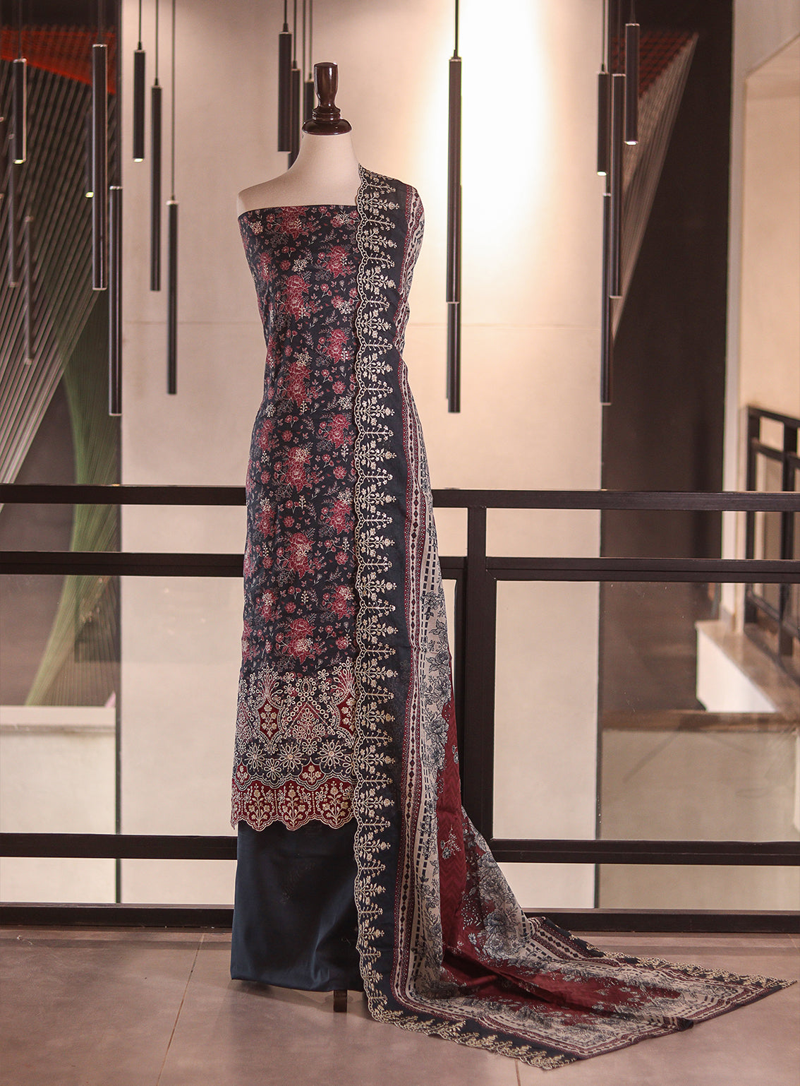 Bin Saeed Digital Embroidered Lawn 3 Piece Unstitched Suits BS26DEL D-804 Bin Saeed Digital Embroidered Lawn 3 Piece Unstitched Suits BS26DEL D-804