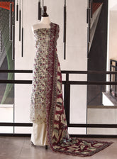 Bin Saeed Digital Embroidered Lawn 3 Piece Unstitched Suits BS26DEL D-808