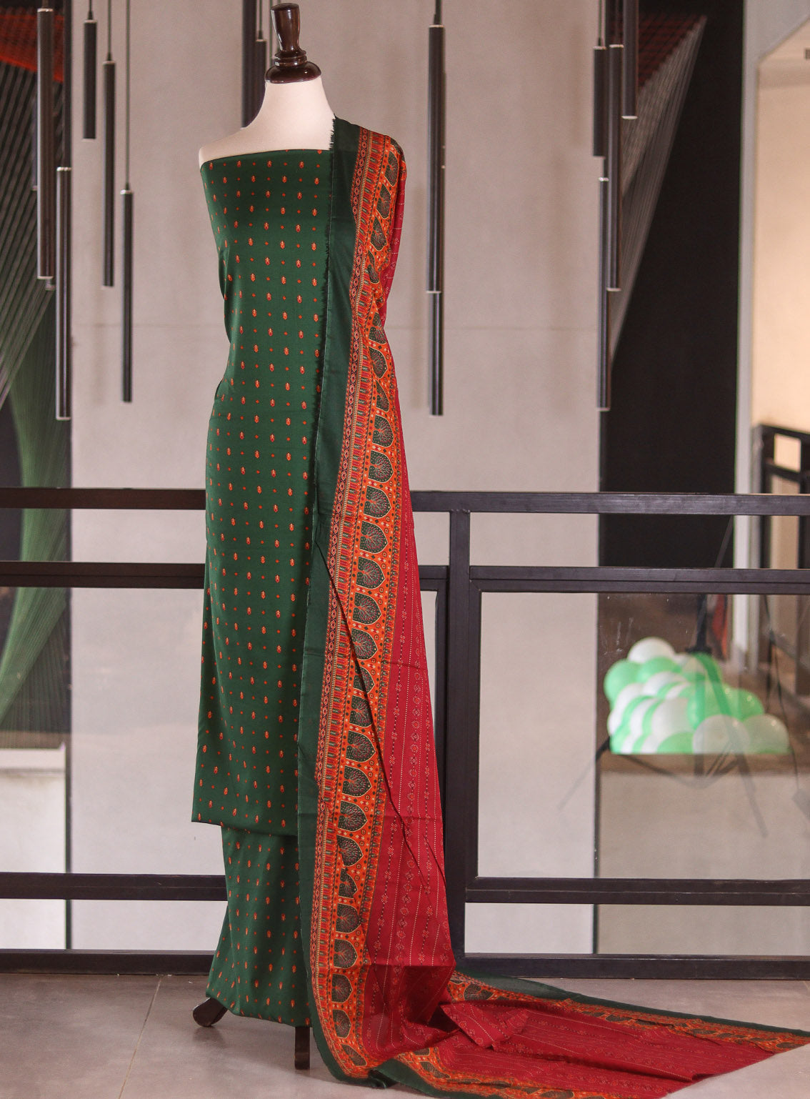 Bin Saeed Digital Printed Cotton 3 Piece Unstitched Suit BS26DPL D-ALL06-GNMN Bin Saeed Digital Printed Cotton 3 Piece Unstitched Suit BS26DPL D-ALL06-GNMN