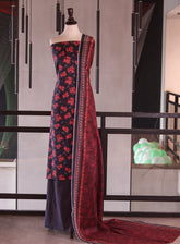 Bin Saeed Digital Printed Cotton 3 Piece Unstitched Suit BS26DPL D-ALL14