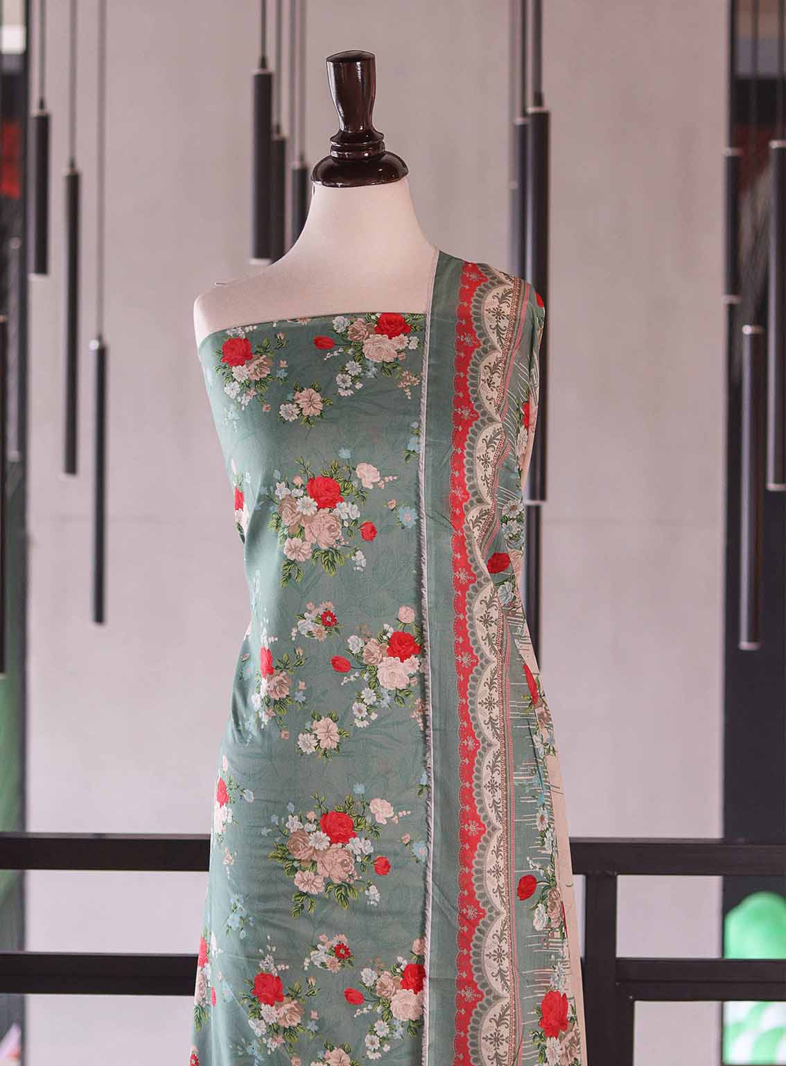 Bin Saeed Digital Printed Cotton 3 Piece Unstitched Suits BS26DPL D-031 Bin Saeed Digital Printed Cotton 3 Piece Unstitched Suits BS26DPL D-031