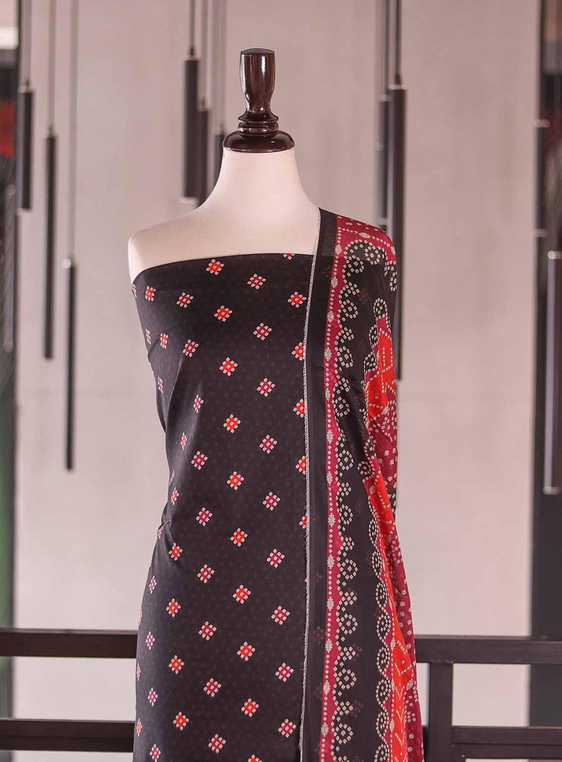 Bin Saeed Digital Printed Cotton 3 Piece Unstitched Suits BS26DPL D-038 Bin Saeed Digital Printed Cotton 3 Piece Unstitched Suits BS26DPL D-038