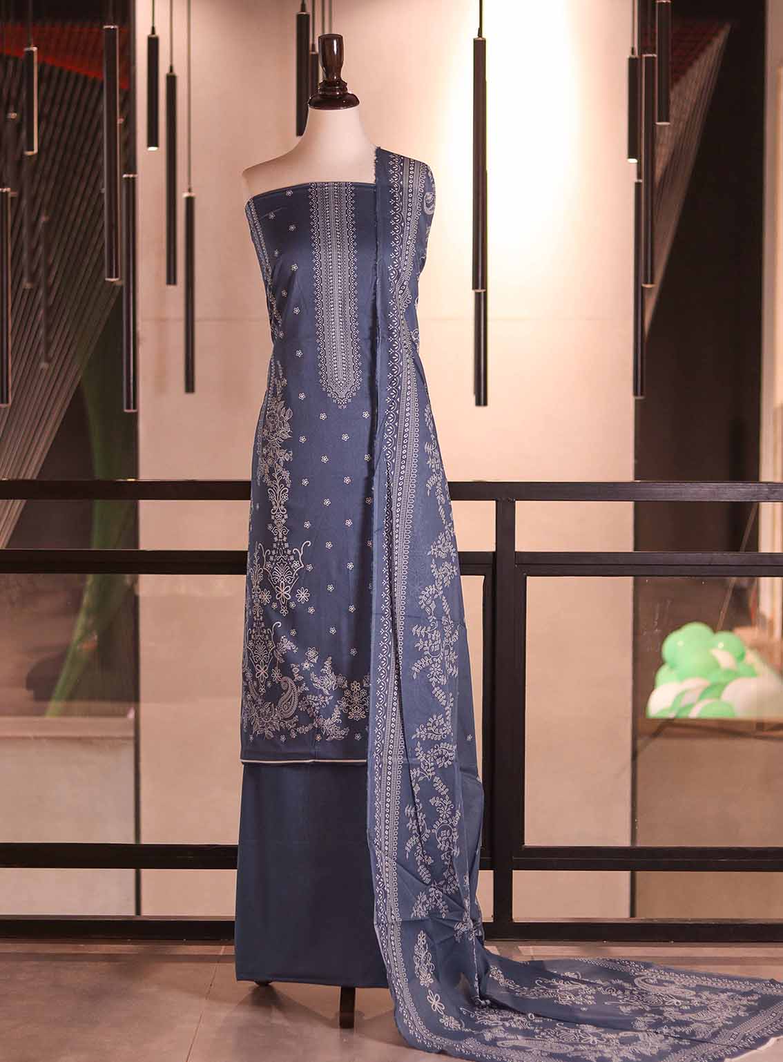 Bin Saeed Digital Printed Cotton 3 Piece Unstitched Suits BS26DPL D-123 Bin Saeed Digital Printed Cotton 3 Piece Unstitched Suits BS26DPL D-123