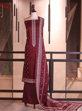 Bin Saeed Digital Printed Cotton 3 Piece Unstitched Suits BS26DPL D-124 MNWH