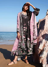Breeze By Saira Shakira Luxury Embroidered Lawn 3 Piece Unstitched Suit SSH26BLL D-1B IVY