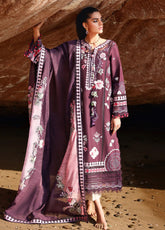 Breeze By Saira Shakira Luxury Embroidered Lawn 3 Piece Unstitched Suit SSH26BLL D-2A NOOR