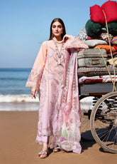 Breeze By Saira Shakira Luxury Embroidered Lawn 3 Piece Unstitched Suit SSH26BLL D-3A TALI
