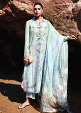 Breeze By Saira Shakira Luxury Embroidered Lawn 3 Piece Unstitched Suit SSH26BLL D-3B TALI