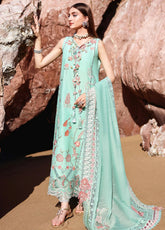 Breeze By Saira Shakira Luxury Embroidered Lawn 3 Piece Unstitched Suit SSH26BLL D-5B GIA