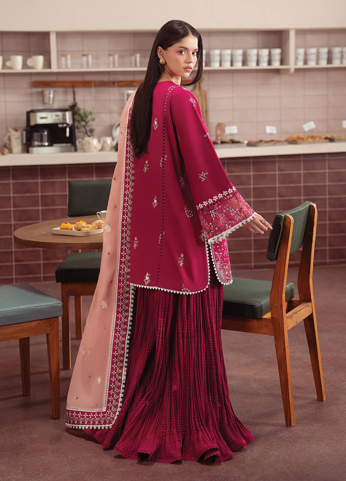 Brewed By Ayzel Luxury Embroidered Lawn 3 Piece Unstitched Suit AZL26BLL D-143 DOPPIO Brewed By Ayzel Luxury Embroidered Lawn 3 Piece Unstitched Suit AZL26BLL D-143 DOPPIO