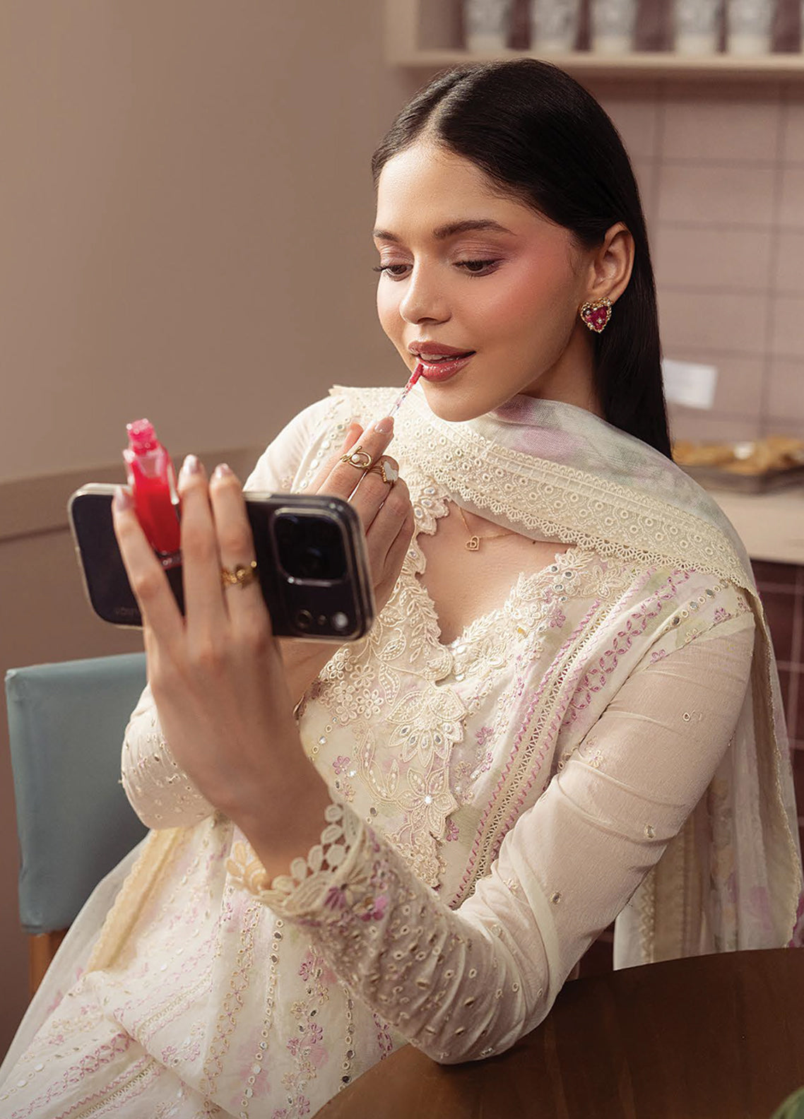 Brewed By Ayzel Luxury Embroidered Lawn 3 Piece Unstitched Suit AZL26BLL D-146 MOCHAQUE Brewed By Ayzel Luxury Embroidered Lawn 3 Piece Unstitched Suit AZL26BLL D-146 MOCHAQUE