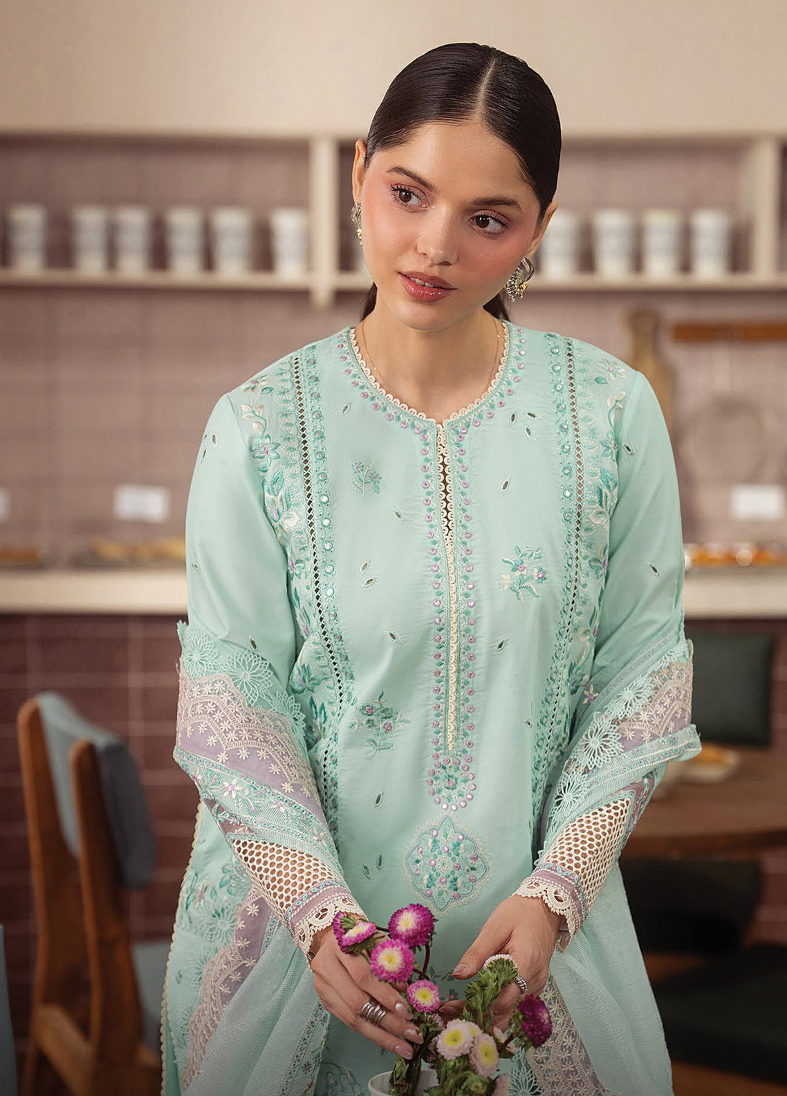 Brewed By Ayzel Luxury Embroidered Lawn 3 Piece Unstitched Suit AZL26BLL D-149 AFFOGATO Brewed By Ayzel Luxury Embroidered Lawn 3 Piece Unstitched Suit AZL26BLL D-149 AFFOGATO