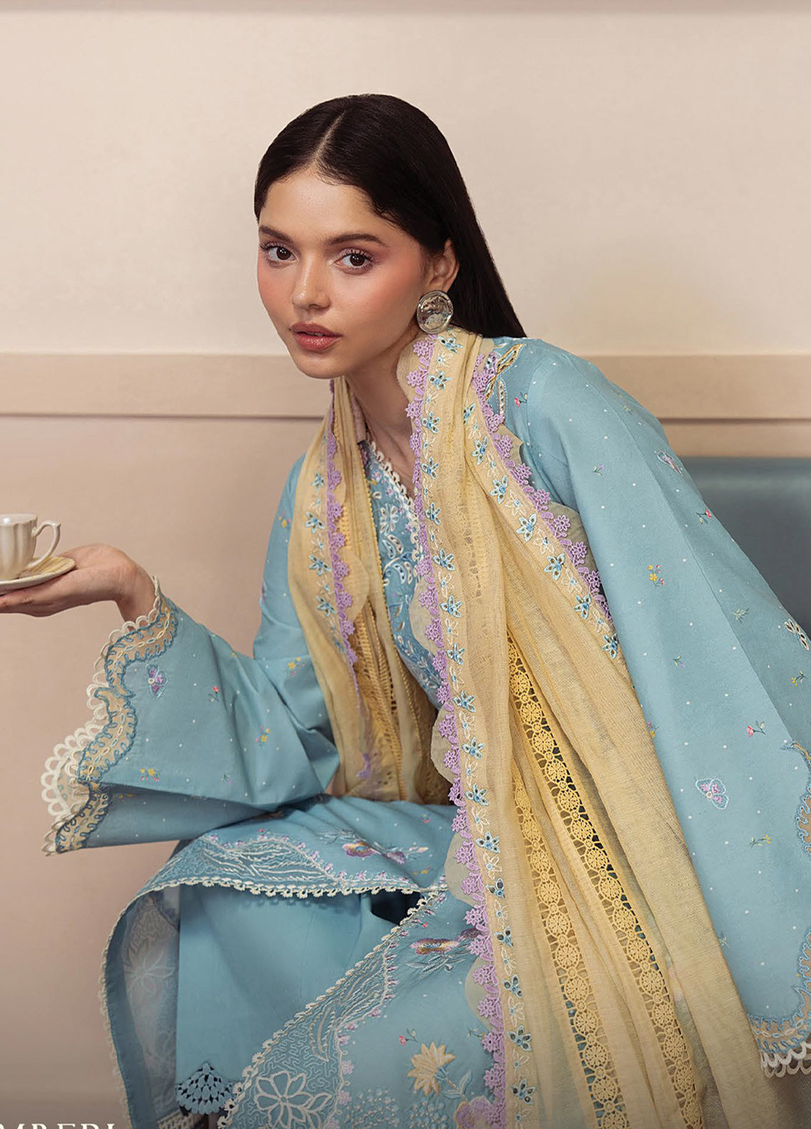 Brewed By Ayzel Luxury Embroidered Lawn 3 Piece Unstitched Suit AZL26BLL D-150 EMBERL Brewed By Ayzel Luxury Embroidered Lawn 3 Piece Unstitched Suit AZL26BLL D-150 EMBERL