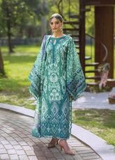 Bridgerton By Elaf Premium Printed Lawn 3 Piece Unstitched Suit EF26BP D-EPB-1A NIA MARE