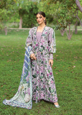 Bridgerton By Elaf Premium Printed Lawn 3 Piece Unstitched Suit EF26BP D-EPB-3A ELVIRA
