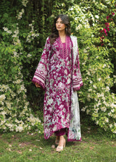 Bridgerton By Elaf Premium Printed Lawn 3 Piece Unstitched Suit EF26BP D-EPB-4B DOLCE ROSA
