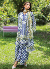 Bridgerton By Elaf Premium Printed Lawn 3 Piece Unstitched Suit EF26BP D-EPB-5A VIOLETTE