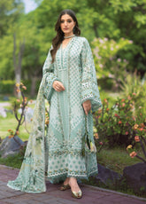Bridgerton By Elaf Premium Printed Lawn 3 Piece Unstitched Suit EF26BP D-EPB-5B CIELA BELLE