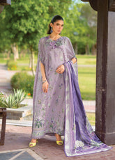 Bridgerton By Elaf Premium Printed Lawn 3 Piece Unstitched Suit EF26BP D-EPB-6A LILAC GARDEN