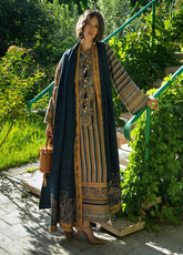 Broadway By Mushq Embroidered Jacquard Viscose 3 Piece Unstitched Suit MQ26BER D-103 GILDED ARCH