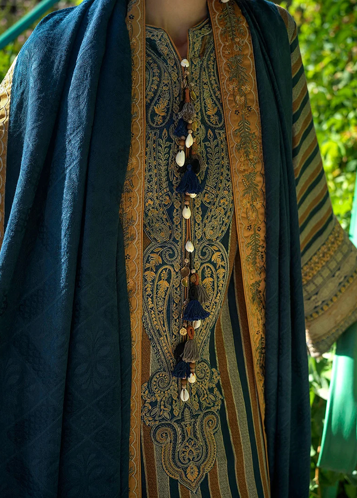 Broadway By Mushq Embroidered Jacquard Viscose 3 Piece Unstitched Suit MQ26BER D-103 GILDED ARCH Broadway By Mushq Embroidered Jacquard Viscose 3 Piece Unstitched Suit MQ26BER D-103 GILDED ARCH
