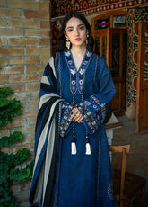 Broadway By Mushq Embroidered Jacquard Viscose 3 Piece Unstitched Suit MQ26BER D-107 SAPPHIRE SULTANA