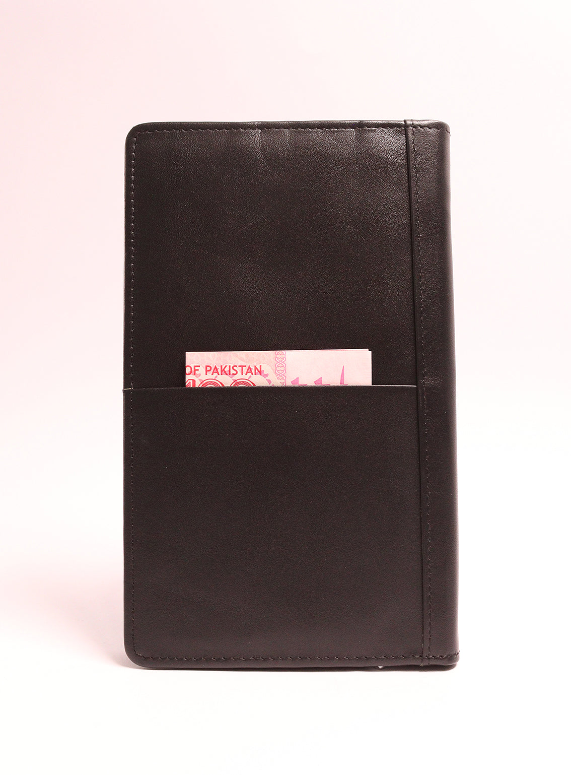 BuckBay Cow Plain Travel Clutch By Gilani Black - GIL24TC 02 BuckBay Cow Plain Travel Clutch By Gilani Black - GIL24TC 02