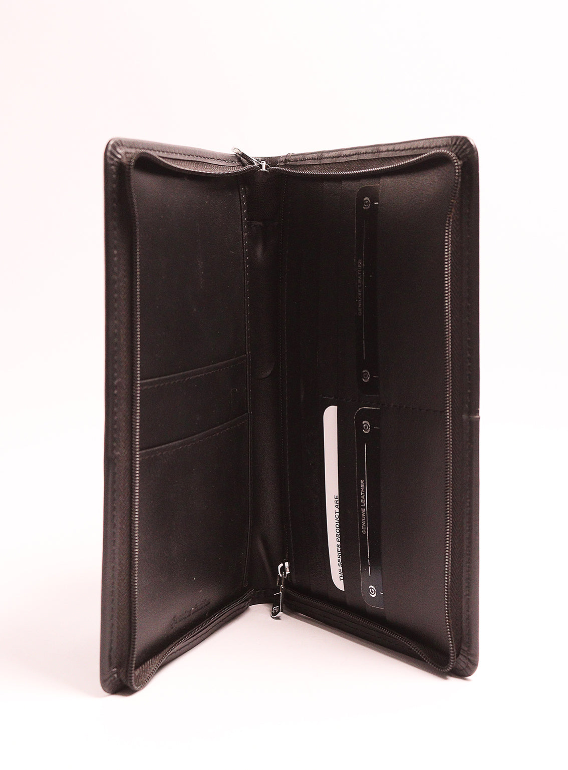 BuckBay Cow Plain Travel Clutch By Gilani Black - GIL24TC 02 BuckBay Cow Plain Travel Clutch By Gilani Black - GIL24TC 02