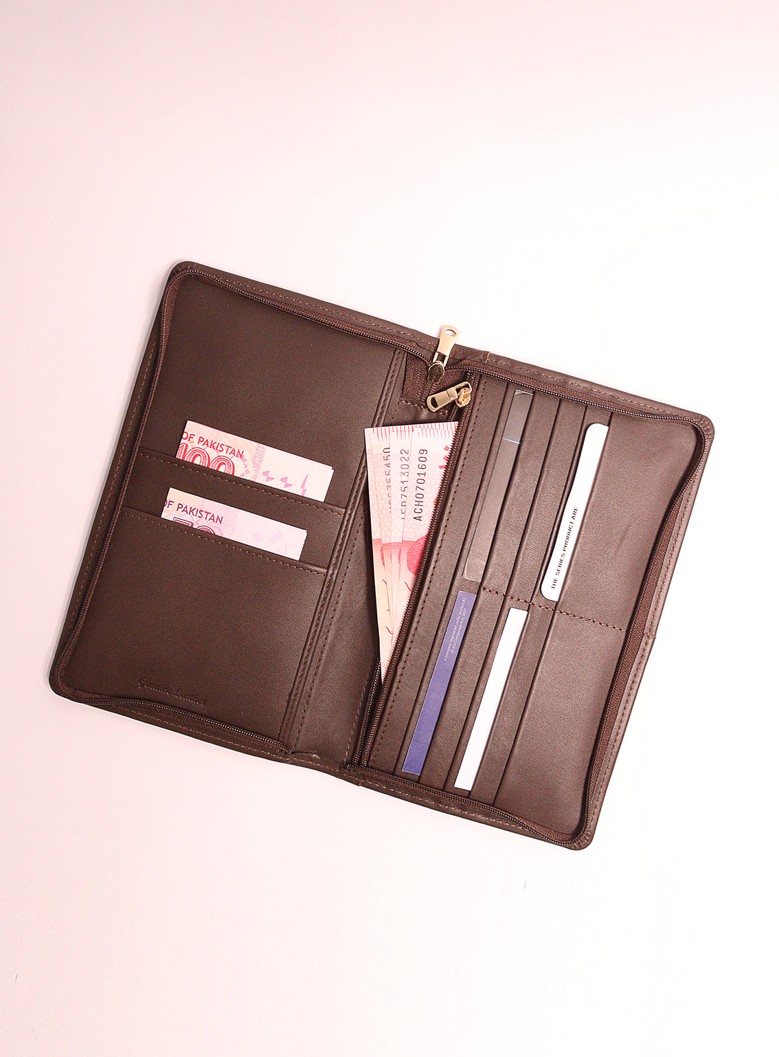 BuckBay Cow Plain Travel Clutch By Gilani Brown - GIL24TC 03 BuckBay Cow Plain Travel Clutch By Gilani Brown - GIL24TC 03