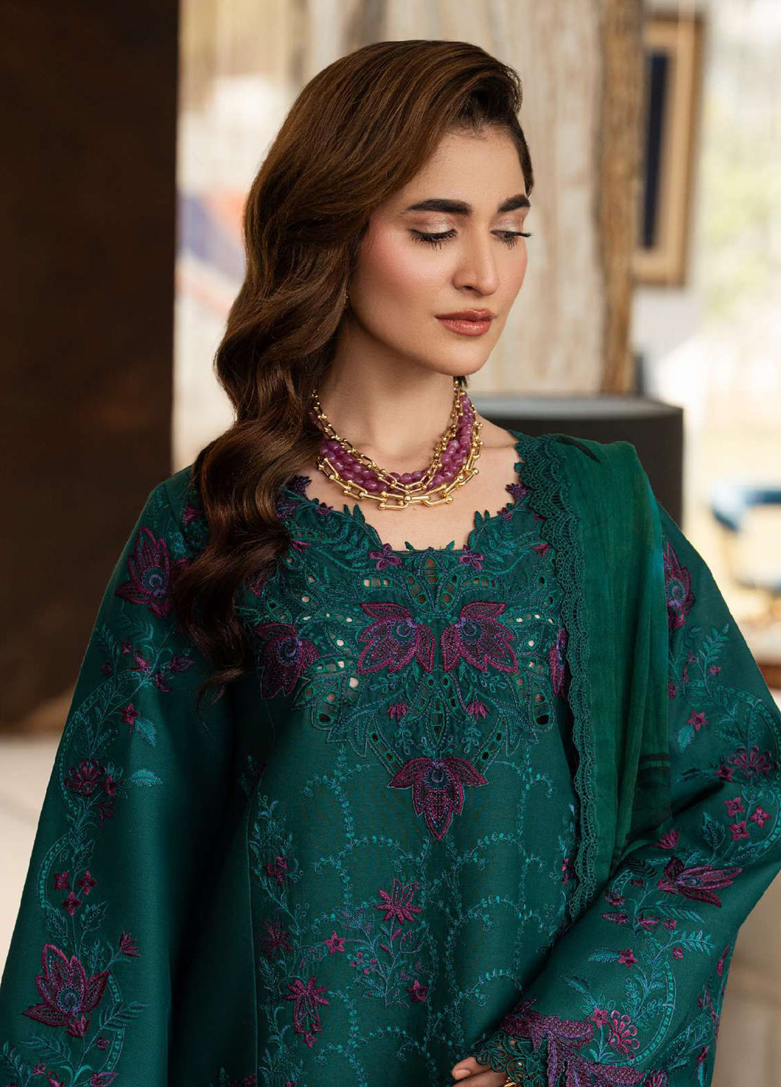 Carnation By Rang Rasiya Embroidered Lawn 3 Piece Unstitched Suit RR26CEE D-14 KEYA Carnation By Rang Rasiya Embroidered Lawn 3 Piece Unstitched Suit RR26CEE D-14 KEYA