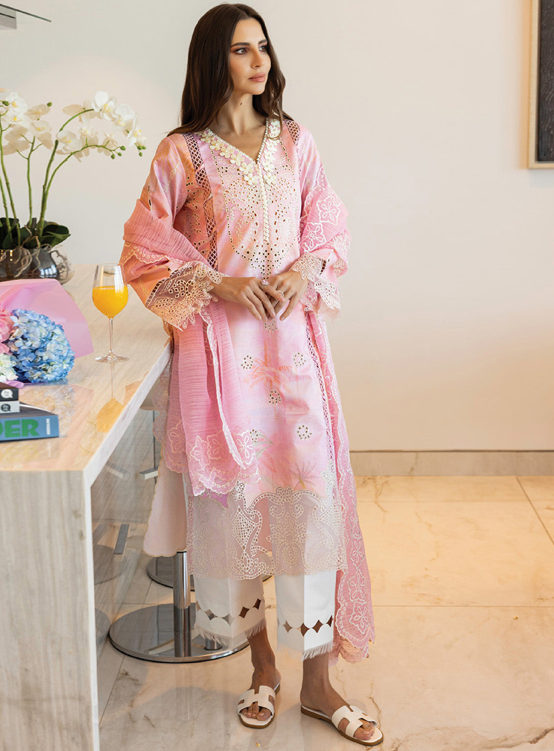 Carnation by Rang Rasiya Embroidered Lawn Suits Unstitched 3 Piece - RR25CL 11 FREESIA Carnation by Rang Rasiya Embroidered Lawn Suits Unstitched 3 Piece - RR25CL 11 FREESIA