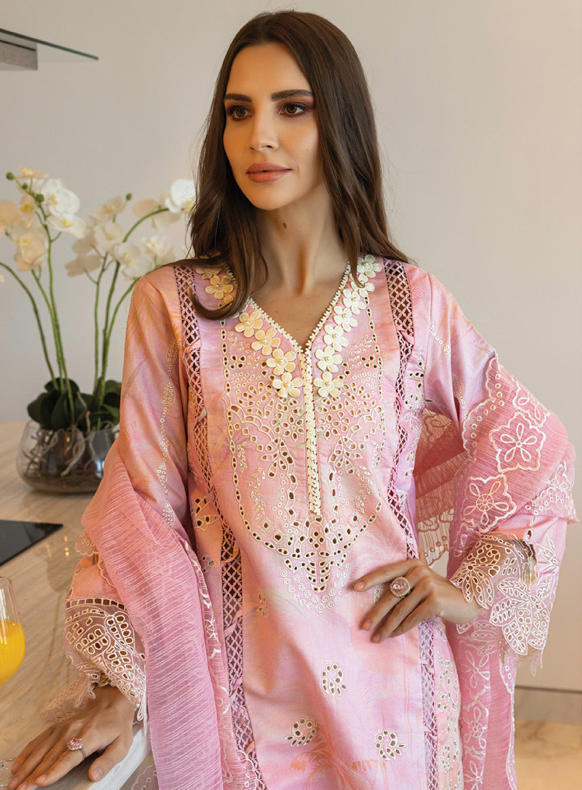 Carnation by Rang Rasiya Embroidered Lawn Suits Unstitched 3 Piece - RR25CL 11 FREESIA Carnation by Rang Rasiya Embroidered Lawn Suits Unstitched 3 Piece - RR25CL 11 FREESIA