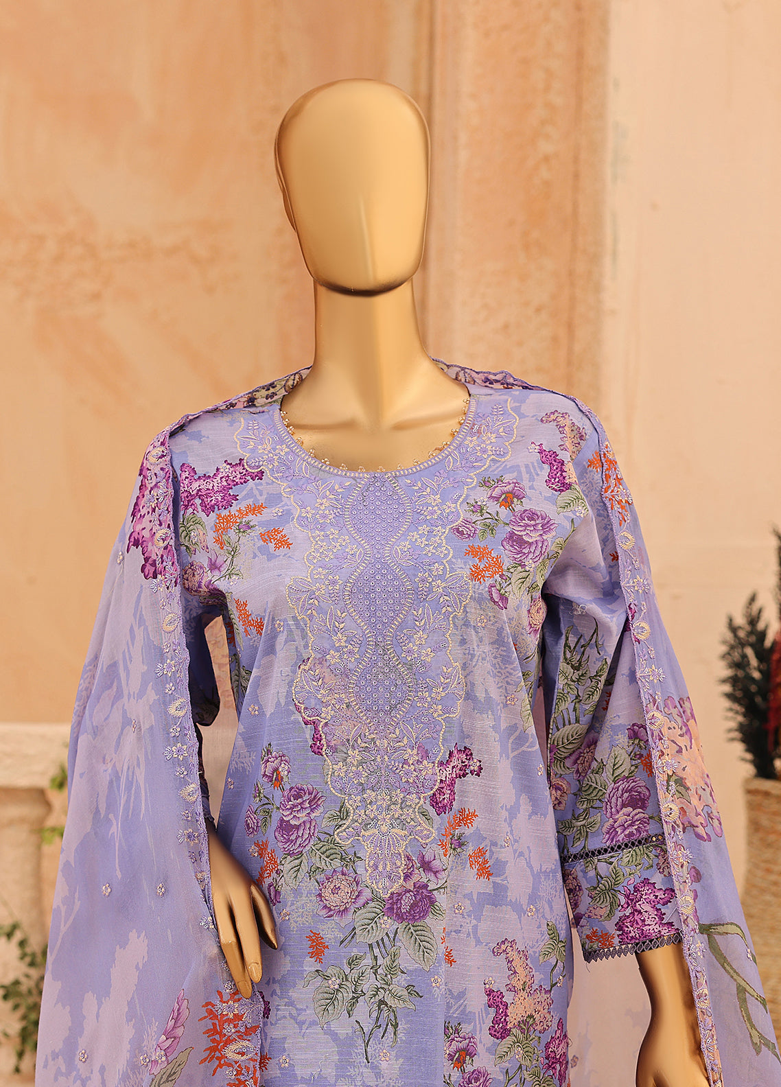 Casca By Schick Embroidered Lawn 3 Piece Unstitched Suit SDH26C D-05 Casca By Schick Embroidered Lawn 3 Piece Unstitched Suit SDH26C D-05