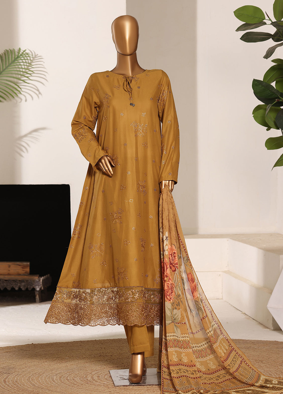 Casuals Soft By HZ Textiles Embroidered Lawn 3 Piece Stitched Suit HZ26CS3P D-CSE-230 Casuals Soft By HZ Textiles Embroidered Lawn 3 Piece Stitched Suit HZ26CS3P D-CSE-230