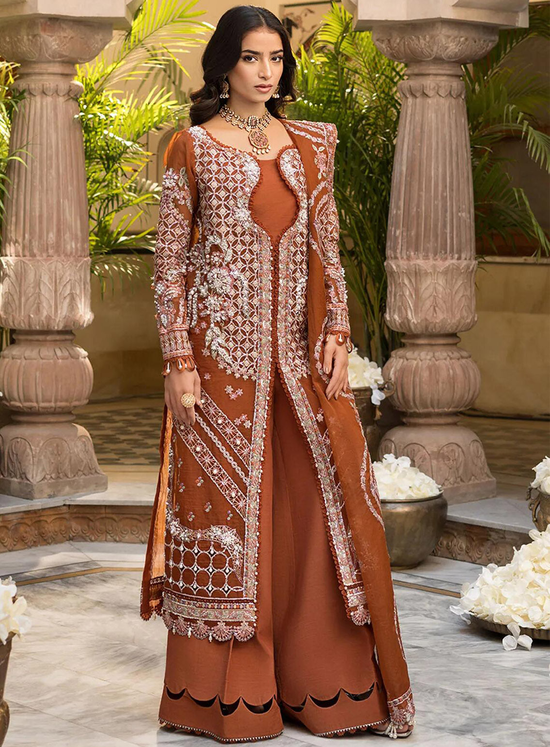 Celebrations by Elaf Embroidered Organza Suits Unstitched 4 Piece - EF24CF EFH-03 SHAHANA Celebrations by Elaf Embroidered Organza Suits Unstitched 4 Piece - EF24CF EFH-03 SHAHANA