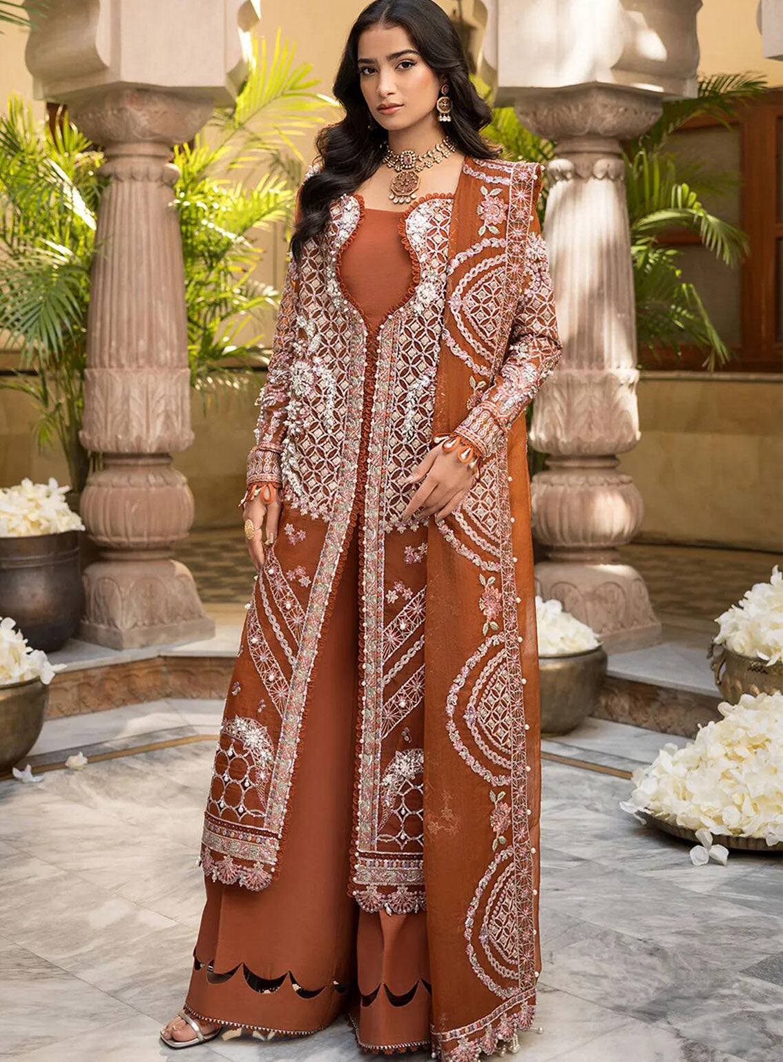 Celebrations by Elaf Embroidered Organza Suits Unstitched 4 Piece - EF24CF EFH-03 SHAHANA Celebrations by Elaf Embroidered Organza Suits Unstitched 4 Piece - EF24CF EFH-03 SHAHANA