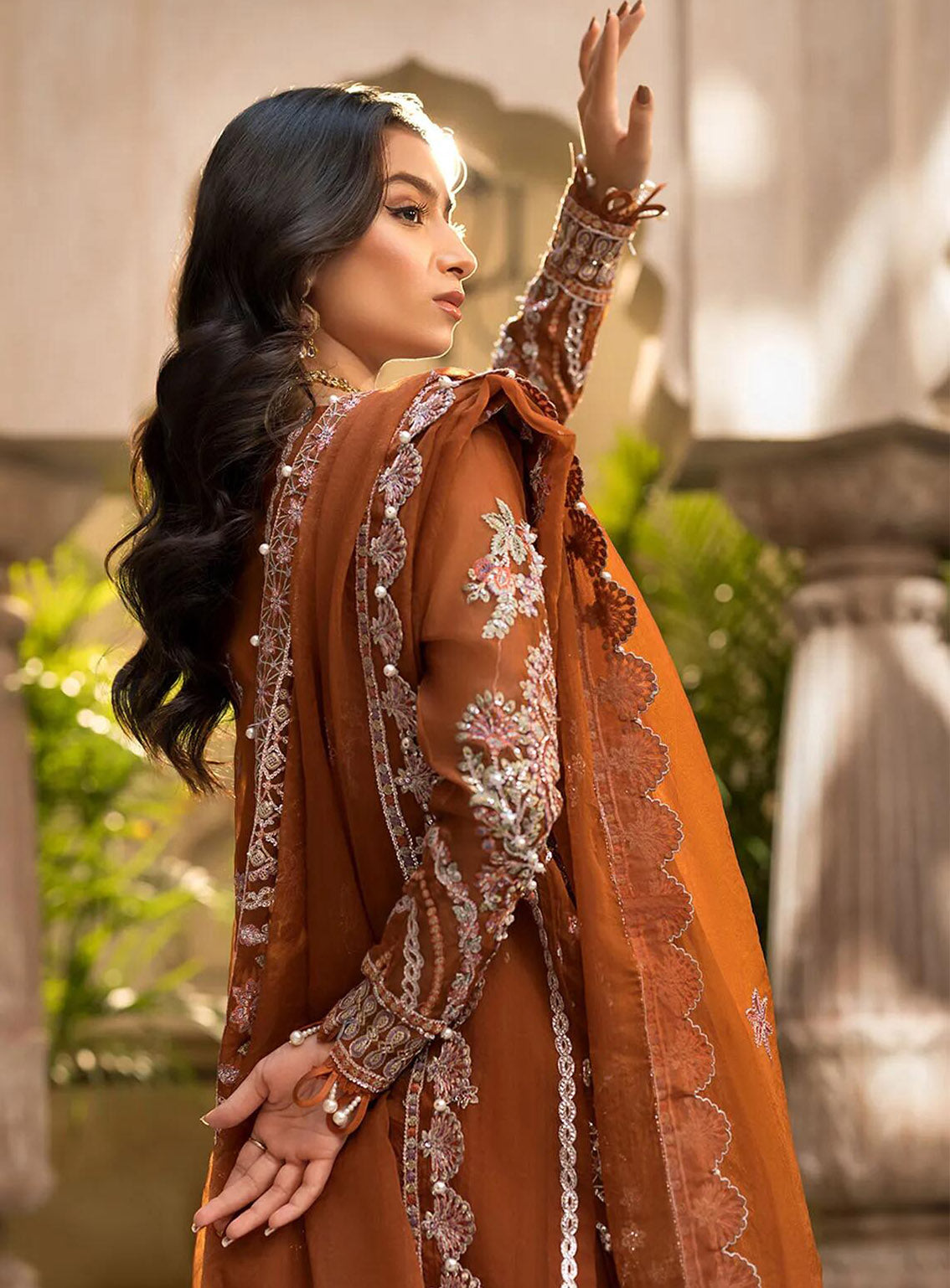 Celebrations by Elaf Embroidered Organza Suits Unstitched 4 Piece - EF24CF EFH-03 SHAHANA Celebrations by Elaf Embroidered Organza Suits Unstitched 4 Piece - EF24CF EFH-03 SHAHANA