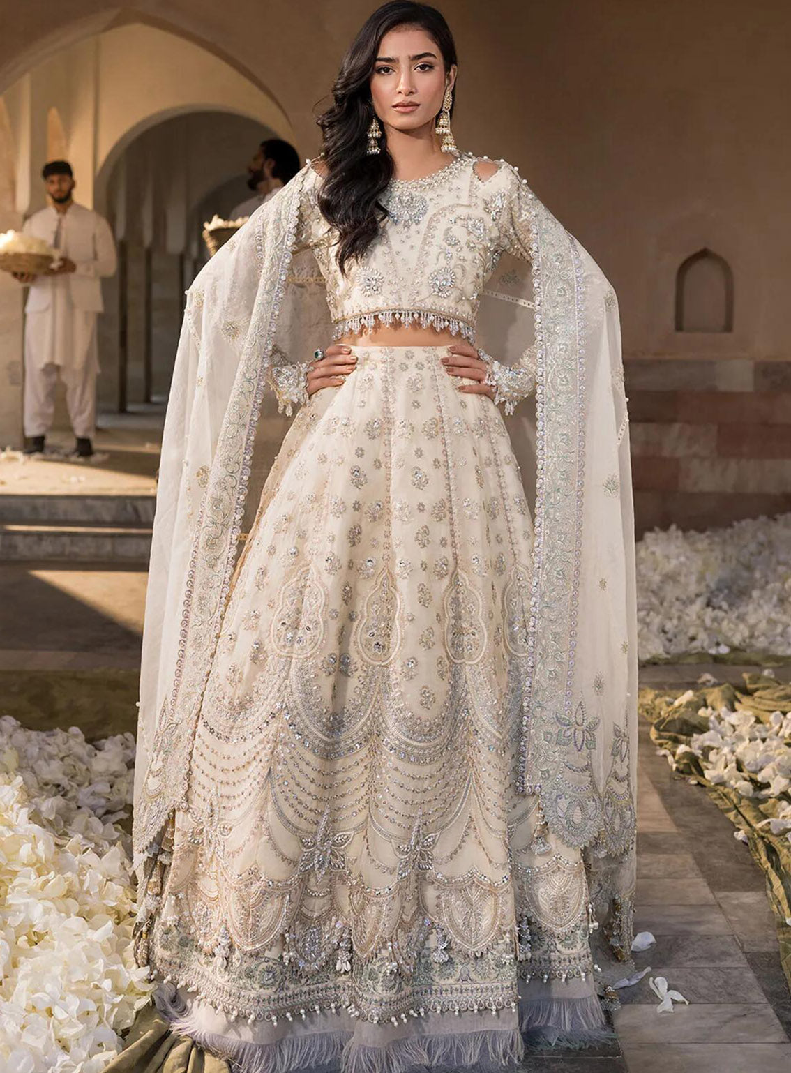 Celebrations by Elaf Embroidered Organza Suits Unstitched 4 Piece - EF24CF EFH-05 PARIZAAD Celebrations by Elaf Embroidered Organza Suits Unstitched 4 Piece - EF24CF EFH-05 PARIZAAD