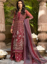 Celebrations by Elaf Embroidered Organza Suits Unstitched 4 Piece - EF24CF EFH-06 GHAZAL