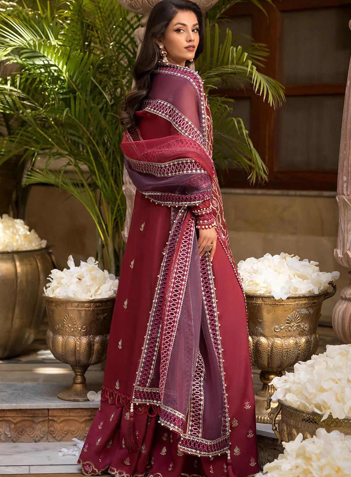 Celebrations by Elaf Embroidered Organza Suits Unstitched 4 Piece - EF24CF EFH-06 GHAZAL Celebrations by Elaf Embroidered Organza Suits Unstitched 4 Piece - EF24CF EFH-06 GHAZAL