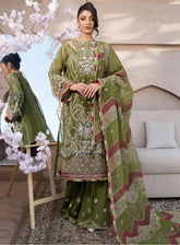 Celebrations by Elaf Embroidered Organza Suits Unstitched 4 Piece - EF24CF EFH-08 PARWAANA