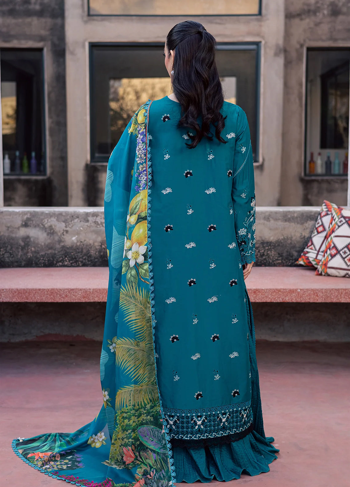 Celia By Zarposh Luxury Embroidered Lawn 3 Piece Unstitched Suit ZP26CLL D-AZUREA Celia By Zarposh Luxury Embroidered Lawn 3 Piece Unstitched Suit ZP26CLL D-AZUREA