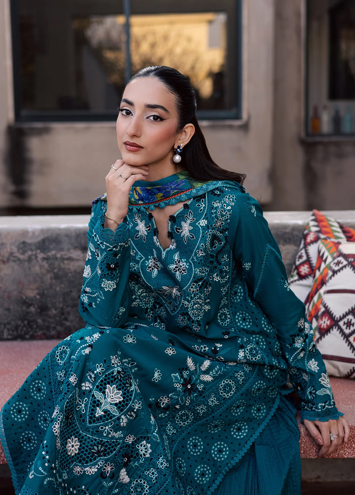 Celia By Zarposh Luxury Embroidered Lawn 3 Piece Unstitched Suit ZP26CLL D-AZUREA Celia By Zarposh Luxury Embroidered Lawn 3 Piece Unstitched Suit ZP26CLL D-AZUREA