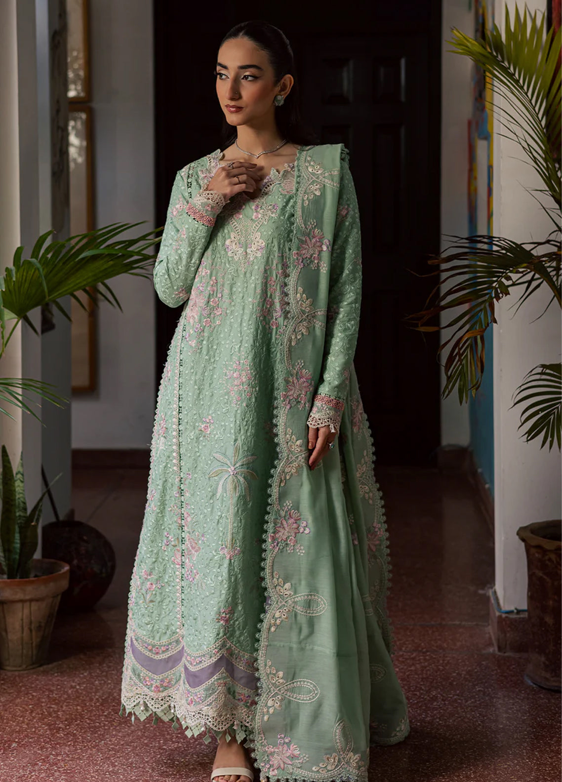 Celia By Zarposh Luxury Embroidered Lawn 3 Piece Unstitched Suit ZP26CLL D-MIREYA Celia By Zarposh Luxury Embroidered Lawn 3 Piece Unstitched Suit ZP26CLL D-MIREYA
