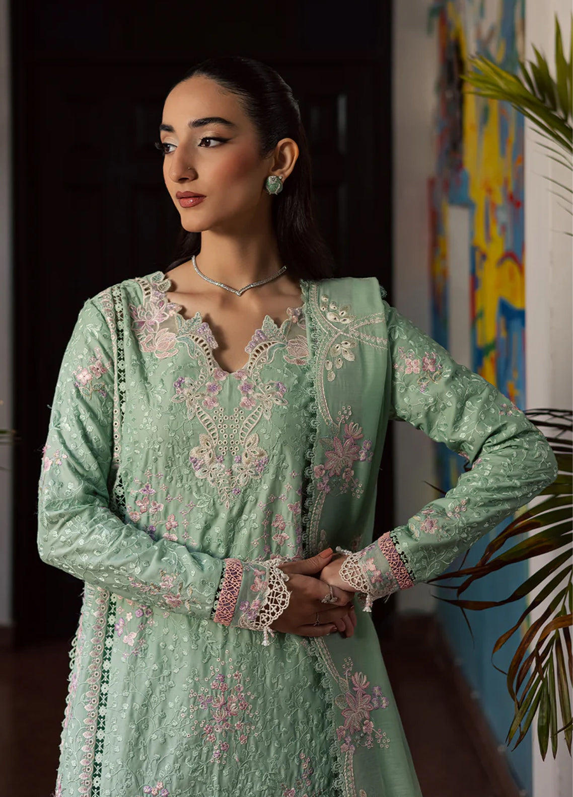 Celia By Zarposh Luxury Embroidered Lawn 3 Piece Unstitched Suit ZP26CLL D-MIREYA Celia By Zarposh Luxury Embroidered Lawn 3 Piece Unstitched Suit ZP26CLL D-MIREYA